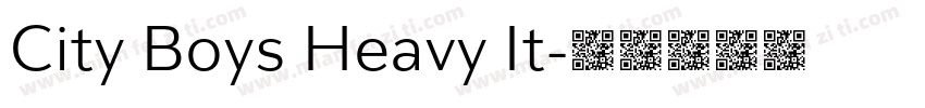 City Boys Heavy It字体转换